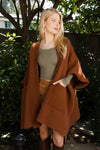Black hood coat