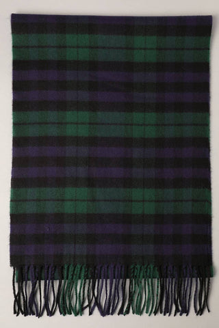 Plaid Scarf: Grn