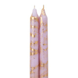 Taper Candles 2pk: Cr & Gld