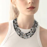 Triple Layer Necklace: CREAM