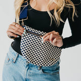 Westlyn Bag: Check Gray/Navy
