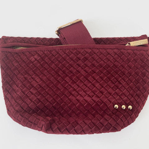 Westlyn Suede Bag: Burgundy