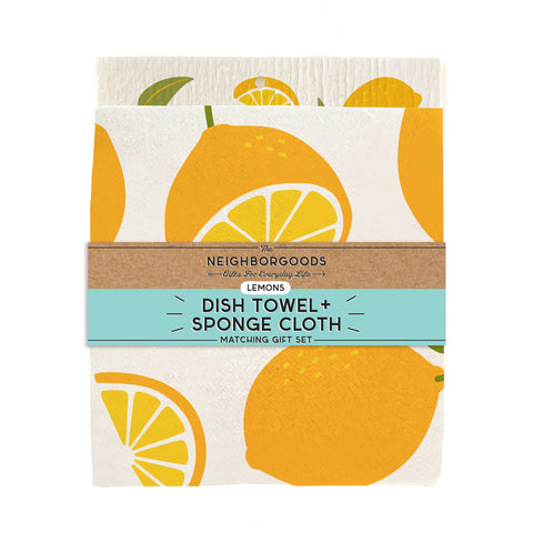 Lemon Towel/Sponge Set
