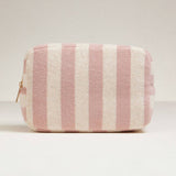 Pink Striped Pouch