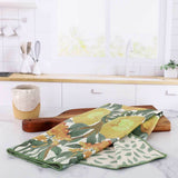 Poppies Gold Kitchen Towel