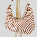 Slouchy Shoulder Bag-Brown