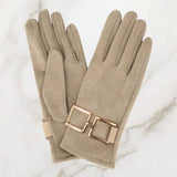 Gold Buckle Gloves