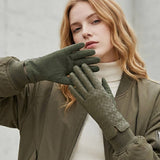 Faux Leather Gloves