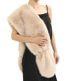 Fur Shawl BLK