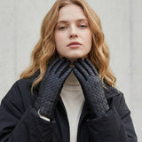 Faux Leather Gloves