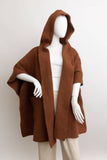 Black hood coat