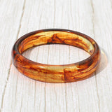 Resin Round Bangle: Tort