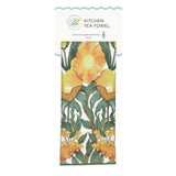 Poppies Gold Kitchen Towel