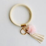 Snake Pom Key Ring