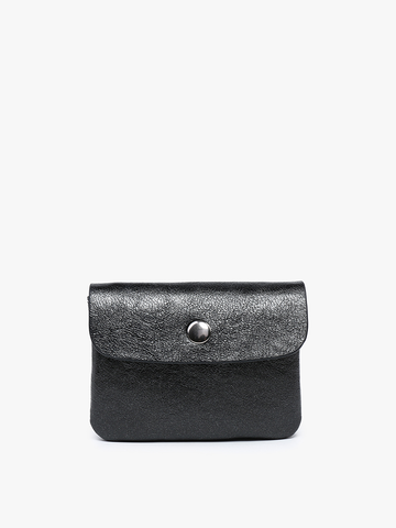Ethel Snap Clutch: Black