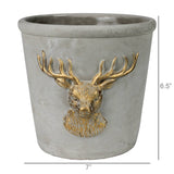 Stag Cachepot, Cement