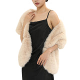 Fur Shawl BLK