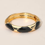 Bangle Bracelet: Black/Gold