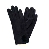 Black Gloves Pom Pom
