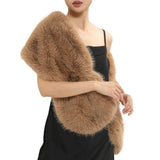 Fur Shawl BLK