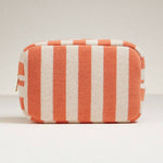 Coral Striped Pouch