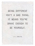 Being Different 12x16