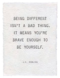 Being Different 12x16