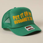 Husband's Tab Trucker Hat