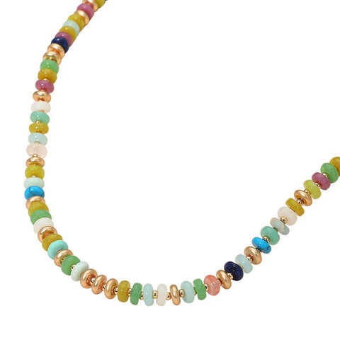 Beaded Necklace: Light/Multi