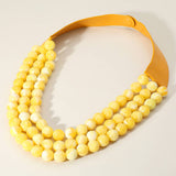 Triple Layer Necklace: CREAM