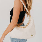 Slouchy Shoulder Bag-Brown