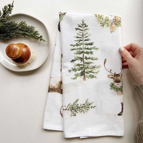 Evergreen christmas Towel
