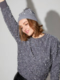 SEQUIN HAT, SILVER