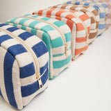 Green Striped Pouch