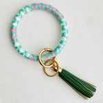 Ribbon B&W Key Ring