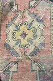 Vintage Anatolian Geometric Turkish Rug
