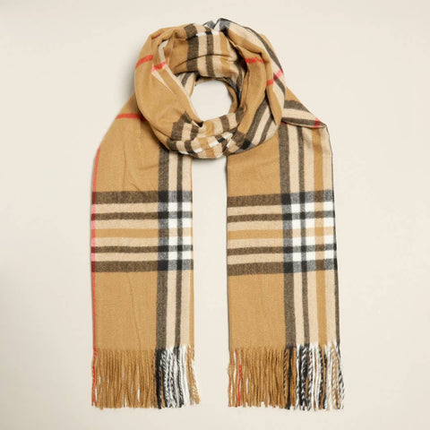Plaid Scarf: Mustard