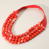 Triple Layer Necklace: CREAM