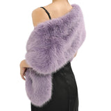 Fur Shawl BLK