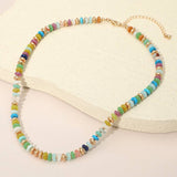 Beaded Necklace: Light/Multi