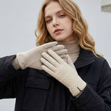 Faux Leather Gloves