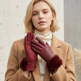 Fur Trim Gloves