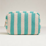 Green Striped Pouch