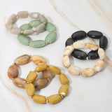 Pebble Bead Bracelet: GRN