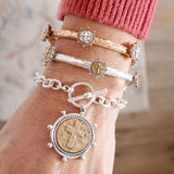 Cross Coin Stud