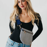 Westlyn Bag: Check Gray/Navy