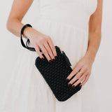 Emma Wristlet: Checkered Coffee