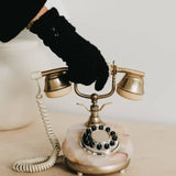 Teddy Sherpa Gloves: Black