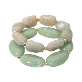 Oval Pebble Bracelets