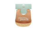Peach Silicone Bib Set (2)